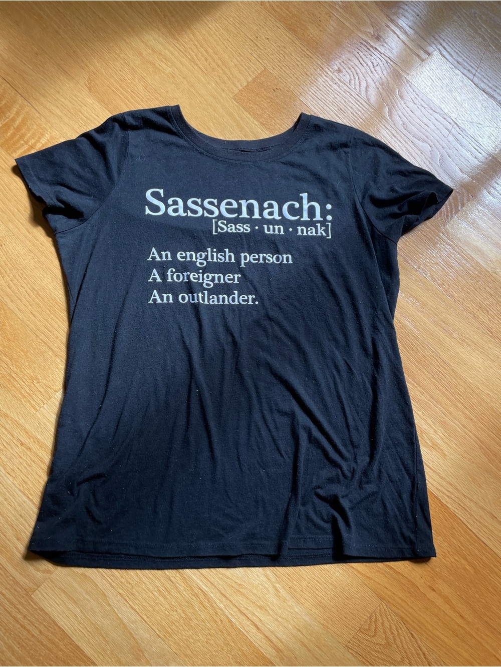 Outlander black Sassenach Definition Tee